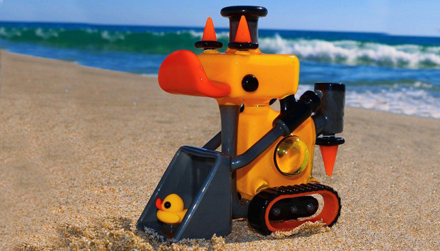 Бонг в форме экскаватора с утенком