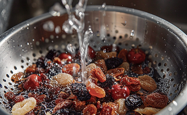 Мягкие и клейкие канна-шарики с сухофруктами