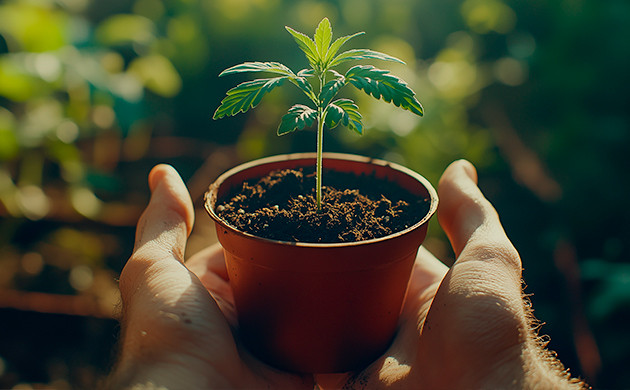 Солнечный свет и температура для сативы