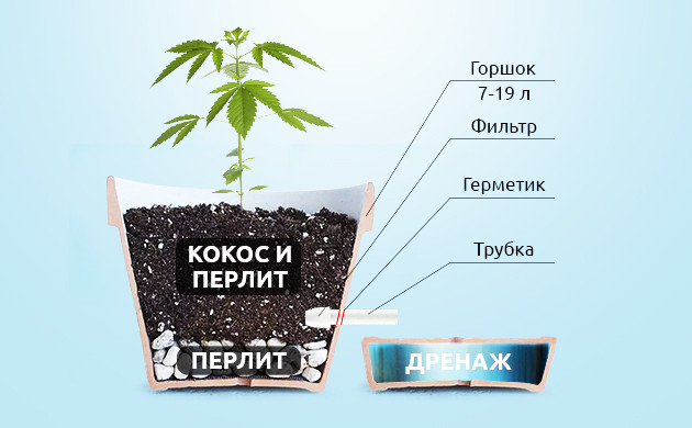 Состав конопляного ведра