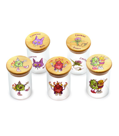 Баночка герметичная с принтом 7CH, большая