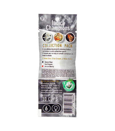 Микс семян конопли Indica Champions Pack fem (Paradise Seeds)