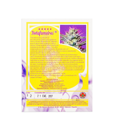 Семена сорта Botafumeiros fem (Sweet Seeds)