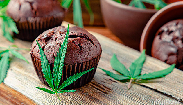 Кекс с каннабисом